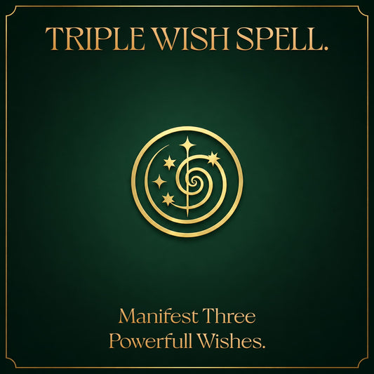 TRIPLE WISH SPELL – Manifest Three Powerful Wishes for Love, Money or Success